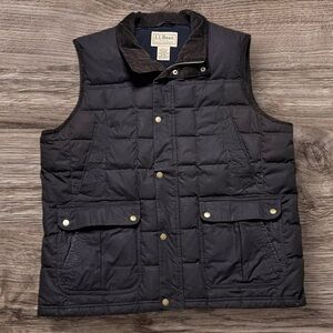L.L. Bean Men's Black Quilted Vest